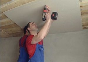 Как обшить потолок гипсокартоном